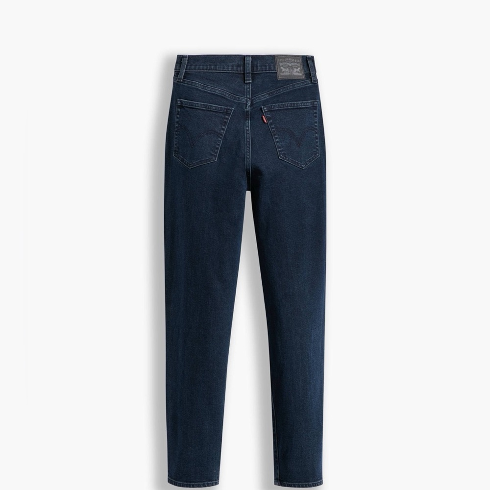 Women’s High Waisted Taper Mom Jeans Dark Wash Size 26x29